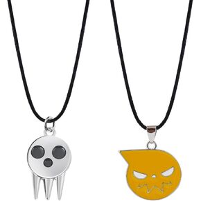 2pcs Anime Soul Eater Keychain Ghost Cosplay Key Charm Gifts Soul Eater Jewelry Keyring