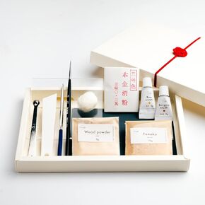 Traditional Kintsugi Repair Kit - Basic - Food Safe, Genuine Gold, Japanese urushi DIY, Chimahaga
