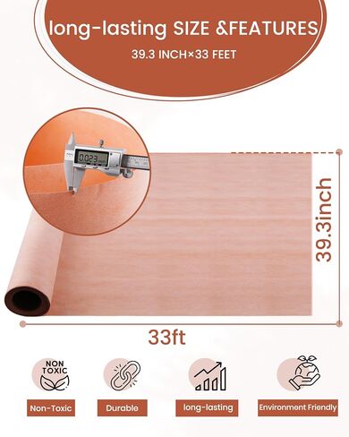 Foundgo 39.3inch*33ft Waterproof Membrane for Shower 24mil Waterproofing Membrane Roll,Tile Waterproof Membrane Band,100% Waterproof Strip for Roof Sauna Bathroom Kitchen Walls Corners in Saudi Arabia