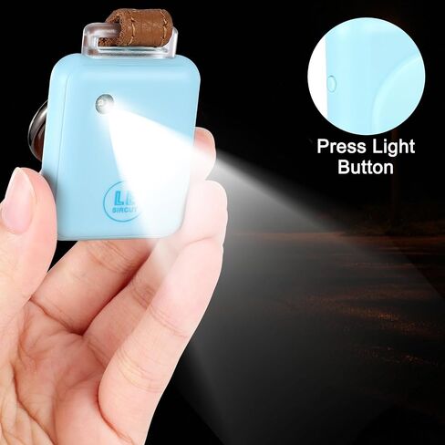 PA01 Fashion Leather Keychain Personal Alarm , Siren for Women, Students, Kids, Elderly, Girls, Panic Alarm, Rechargeable, 130dB extra loud with LED Flashlight. in Saudi Arabia