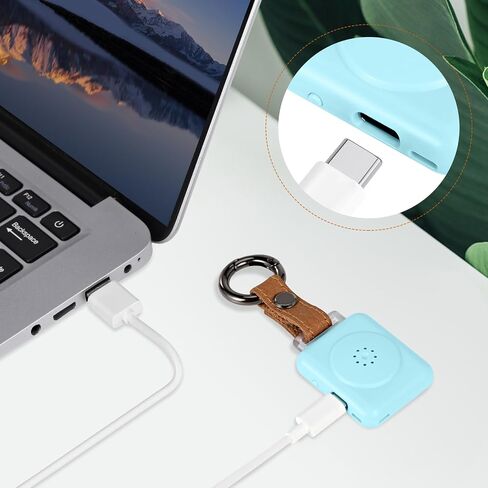 PA01 Fashion Leather Keychain Personal Alarm , Siren for Women, Students, Kids, Elderly, Girls, Panic Alarm, Rechargeable, 130dB extra loud with LED Flashlight. in Saudi Arabia
