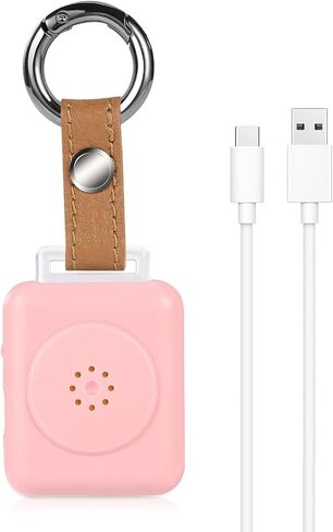 PA01 Fashion Leather Keychain Personal Alarm , Siren for Women, Students, Kids, Elderly, Girls, Panic Alarm, Rechargeable, 130dB extra loud with LED Flashlight. in Saudi Arabia