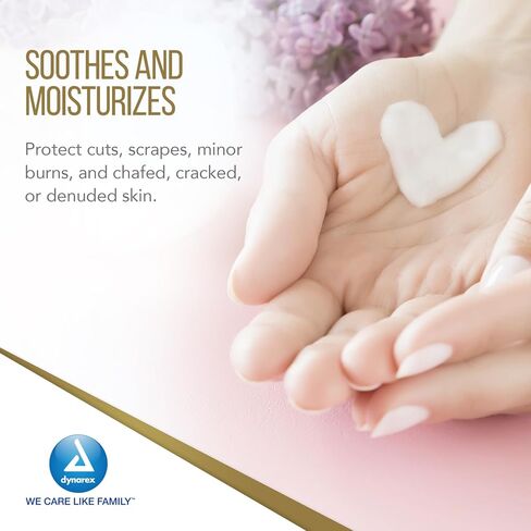 Dynarex LanaShield Skin Protectant Cream - Chafing Cream For Adult Diaper Dermatitis Rash - Seals Moisture & Protects Dry, Cracked Skin - 4oz Tube, 24 Per Case in Kuwait