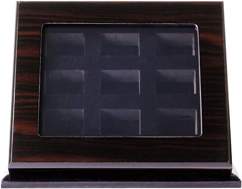 Championship Ring Display Case Sports Ring Storage Box Wooden Black Velvet Lining in Saudi Arabia
