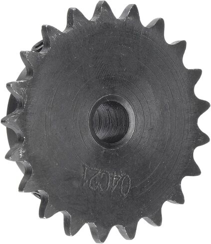 Roller Sprocket B Type - [21 Tooth x 8mm ID] Carbon Steel with 2pcs Screw Chain Sprocket for Milling Drilling Machines ISO 04C Use | 1/4 Inch Pitch, 25 Chain in Saudi Arabia
