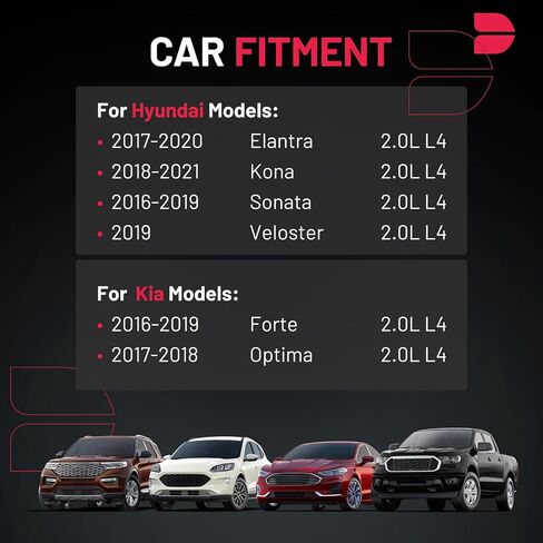 BDFHYK حزمة ملف الإشعال UF764 مجموعة من 4 متوافقة مع Genesis G70 G80 G90 Santa Fe Sonata Tucson Veloster N Kia Optima Sorento Sportage Stinger 2.0L 2.4L 3.3L 5.0L L4 V6 V8 لاستبدال GN10730 in Saudi Arabia
