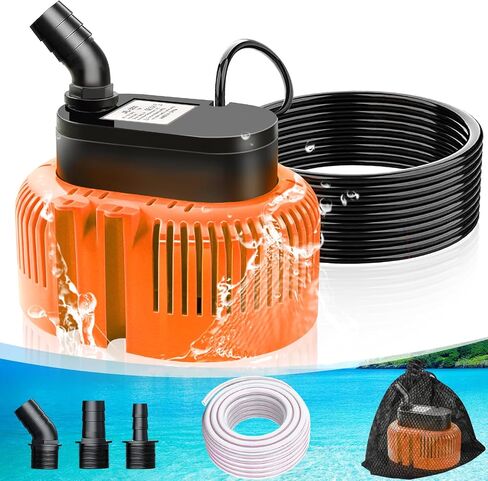 DeeprBetter Pool Cover Pump Above Ground, Submersible Water Pump| Sump Pump for Pool Draining, Submersible Pool Cover Water Removal Pump to Drain Pool Water, Pump Water Remover 850 GPH in Saudi Arabia