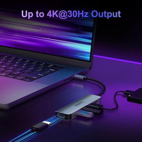 محول USB C إلى HDMI مزدوج 4K@30 هرتز، محول USB C Hub متعدد المنافذ مع 2xHDMI، USB 3.0، 100W PD، يدعم شاشة USB C إلى HDMI ممتدة (MST تدعم Windows فقط)، أخضر in Saudi Arabia