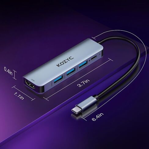 محول USB C إلى HDMI مزدوج 4K@30 هرتز، محول USB C Hub متعدد المنافذ مع 2xHDMI، USB 3.0، 100W PD، يدعم شاشة USB C إلى HDMI ممتدة (MST تدعم Windows فقط)، أخضر in Saudi Arabia