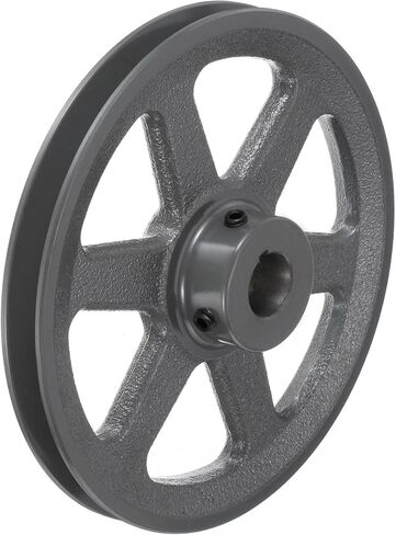 uxcell AK74-7/8 V-Belt Sheave 7/8"Bore 7.25"OD Single Groove Web Sheave Bored-to-Size Sheave, Cast Iron, Belt Section for 4L or A Belt in Saudi Arabia