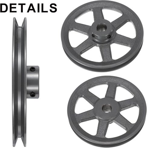 uxcell AK74-7/8 V-Belt Sheave 7/8"Bore 7.25"OD Single Groove Web Sheave Bored-to-Size Sheave, Cast Iron, Belt Section for 4L or A Belt in Saudi Arabia