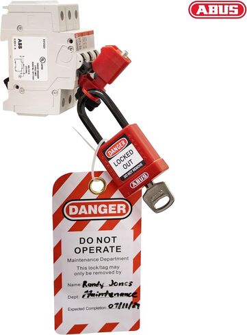 OSHA Compliant ABUS Electrical Lockout Tagout Kit - Loto Kit with Loto Locks, Lockout Tags, Lockout Hasps (Elite) in Saudi Arabia