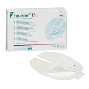 3M™ Tegaderm™ Transparent Film Dressings with Border 1635, 50 Dressings/Carton, 4 Cartons/Case