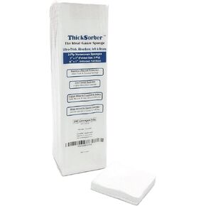 2-Ply Nonwoven Sponges - The Ideal Gauze Sponge, Ultra-Thick & Soft, Superior Wound Protection 3x3 Inch, 200 Count