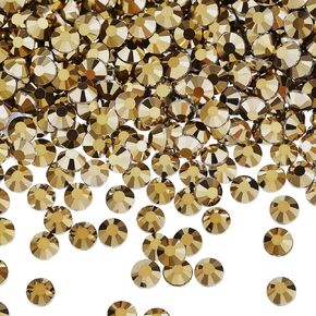 2880 Pieces Crystal Diamond Rhinestones Flat Back Round Gems Charms Stones Rhinestones Crystals Round Beads Flat Back Glass (Red,SS20)