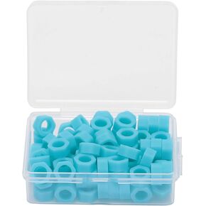 100 Pcs/Box Dental Code Ring, Silicone Instrument Identification Code Circle, Mobile Phone Disinfection Mark Circle, Autoclavable Dentists Supplies, Dental Supplies