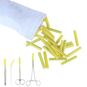Disposable Instrument Tip Guards - Scissor Protector Cover, 100 Pcs (1.4mm(ID) x 3.2mm(OD) x 40mm(L))