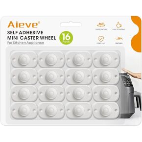 عجلات الأجهزة من Aieve لأجهزة المطبخ، 16 قطعة منزلق للأجهزة، عجلات صغيرة ذاتية اللصق، عجلات دوارة لسطح الطاولة in Kuwait