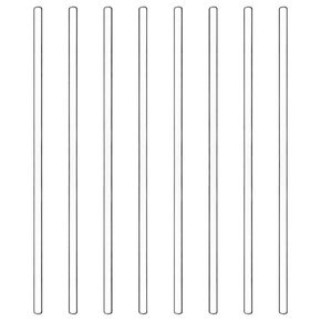 stonylab Glass Stirring Rods, 9.84 Inch Long Borosilicate Glass Rods Stirrers Sticks with Rounded Ends Solid Glass Stick for Lab Kitchen Science, 8-Pack
