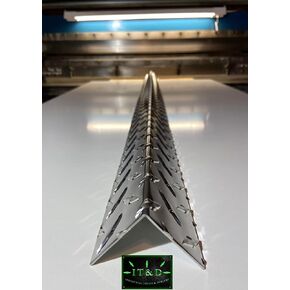 (Set of 6) 2" x 2" x 48" Wall Edge Corner Protector Guard Angle .063 Aluminum Diamond Plate 16 Gauge