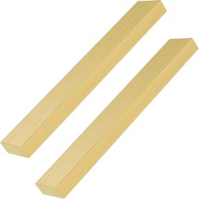 LEXININ 2 قطعة 0.39 × 1 × 5 بوصة شريط نحاسي مستطيل، شريط نحاسي مسطح للاستخدام بنفسك، الحرف اليدوية in Kuwait