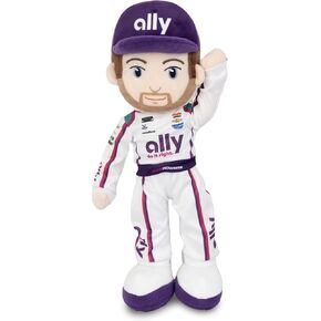 Playtime by Eimmie Plushible NASCAR Sophie Speedster Plush Figure, 14-Inch Rag Doll - Baby Doll - Quality Materials, Doll for All Ages - Pink