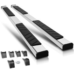 PM PERFORMOTOR 5 Inches Wide Stainless Steel Side Step Nerf Bar Running Boards Compatible with 2009-2022 Dodge Ram 1500 Quad (Extended) Cab, PM-RNB-8176-SS