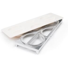 Fox Run Pierogi Maker, 4 x 10.5 x 1 inches, Metallic