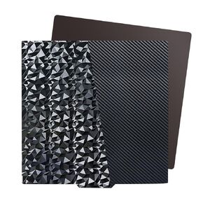 Ideaformer Flexible Diamond PEO+Carbon Fiber PET Magnetic Build Plate 310X310mm,Double Sided Textured PEO PET Spring Steel Sheet for Artillery Sidewinder X1 X2 for Creality CR-10 CR-10S Anet A8 Plus
