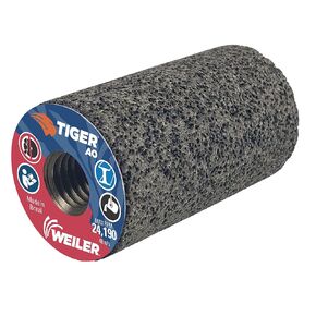 Weiler 68319 TIGER AO TYPE 18 Flat Tip Portable Grinding Plug, A24-R, 1 1/2" X 2 1/2" X 5/8-11, (Pack of 12)