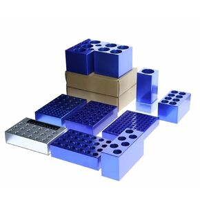 Aluminum Dry Bath Heating Block, Centrifuge Tube Holder for 0.2ml,1.5ml,2ml,5ml,10ml,15ml,50ml Centrifuge Tube,PCR Tube (1.5/2ml×24 holes)