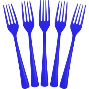 Disposable Pink Plastic Forks 50 Pcs - Heavy Duty Pink Plastic Disposable Cutlery - Pink Disposable Flatware, Pink Plastic Silverware, Plastic Forks Pink Exquisite
