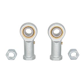 2 Pcs PHSB8 1/2-20 Rod End Bearings 1/2-inch Bore Pre-Lubricated, Thread Right, Female Heim Joint with Jam Nuts