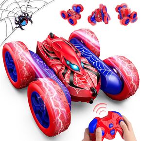 Remote Control Car Stunt RC Cars for 4-12 Year Old Boy Double Sided 360°Rotating 4WD Rechargeable Drift RC Race Car Toys for for Ages 4-12 Gift for 4 5 6 7 8 9 10 11 12 Year Old Boys Girls