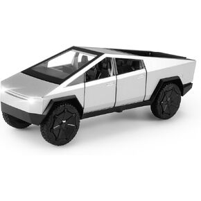 Toy Trucks 1/24 Diecast Cars Cybertruck Sliver Metal Toy Cars Cybertruck Model Lovers Collection