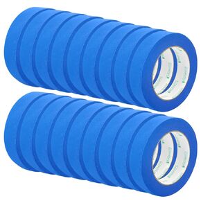 Blue Painters Tape Bulk, 18 Rolls Masking Tape 1 Inches x 55 Yards, Blue Tape Protects Surface and Removes Easily, Multi-Surface Paint Tape for Indoor and Outdoor Use