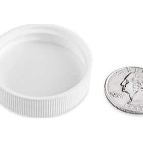 White Plastic Replacement Caps (38-400) for Gallon or Half Gallon Jugs, LOT OF 84 pcs, 38mm