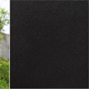 CottonColors Window Privacy Film Frosted Non Adhesive Window Sticker Opaque Removeable UV Blocking Self Static Cling Vinyl Glass Covering for Home Office Living Meeting Room,17.5 x 78.5 Inches