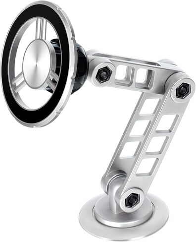 Magsafe Car Phone Mount，All Metal car Phone Holder，Folding Holder,Perfect for iPhone 12,13,14,15 pro max and Android with Magsafe Case in Saudi Arabia