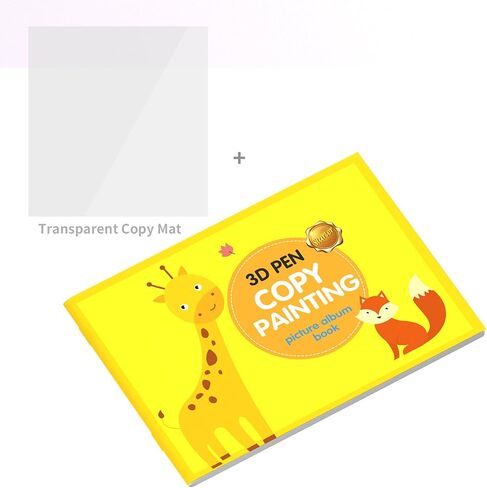 3D Pen Copy Printing Picture Album Book, Over 50+Patterns Images, Include Animal Transportation Building, 3D Pen Drawing Book DIY Gift (Small B) in Kuwait