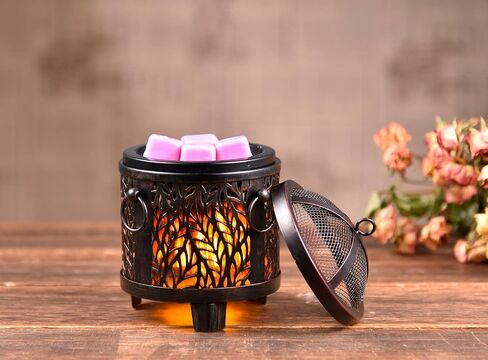 Wax Warmers for Scented Wax, Candle Wax Melt Warmer, Electric Wax Warmer Fireplace Wax Burner, Oil Burner for Scented Oil Spa Home Office Bedroom in Kuwait