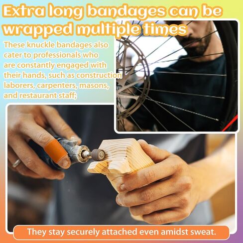 120 Pcs Extra Long Flexible Fabric Bandages, 4.75 x 0.75 Inch Adhesive Strip Bandages Non Latex Finger Bandages for Oversized Hands and Feet, Construction Workers Carpenters in Kuwait