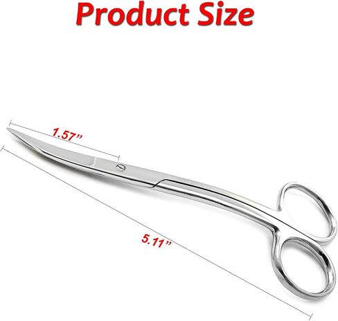 Professional Dental Surgical Medical Dissecting Scissors | Trimming Cutting Nursing Stitch Suture Veterinary | Tissue Surgery Instruments (Iris Gum Scissors Cur TC 11.5cm) in Saudi Arabia