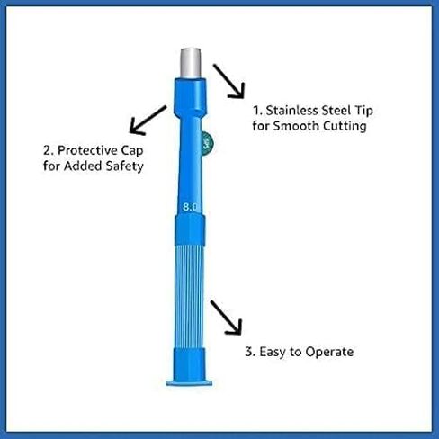 Disposable Skin Biopsy Punch Stainless Steel Sample Pack (Pack of 17) (5 mm) in Saudi Arabia