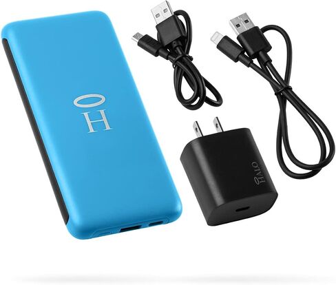 شاحن الهاتف الخليوي المحمول بجيب الطاقة من HALO RapidPack، USB-C، USB-A لهواتف iPhone وSamsung Galaxy والمزيد، أسود/10K مللي أمبير في الساعة in Saudi Arabia