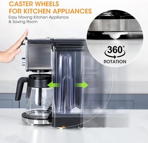 عجلات الأجهزة من Aieve لأجهزة المطبخ، 16 قطعة منزلق للأجهزة، عجلات صغيرة ذاتية اللصق، عجلات دوارة لسطح الطاولة in Kuwait