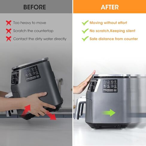 عجلات الأجهزة من Aieve لأجهزة المطبخ، 16 قطعة منزلق للأجهزة، عجلات صغيرة ذاتية اللصق، عجلات دوارة لسطح الطاولة in Kuwait