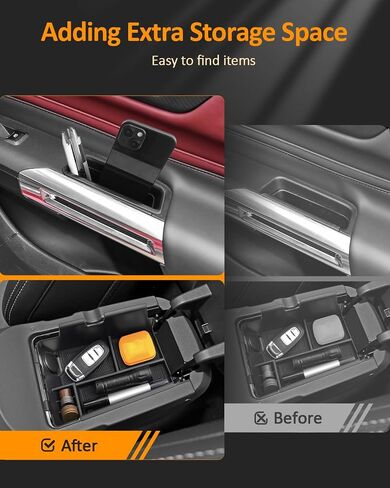 CDEFG Center Console Organizer Tray for 2023 2024 2025 Honda Pilot, 2024 Ridgeline,2024 Passport, Armrest Storage Box Insert Arm Rest Tray for Pilot/Ridgeline/Passport Accessories in Saudi Arabia