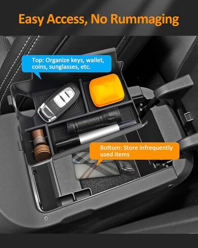 CDEFG Center Console Organizer Tray for 2023 2024 2025 Honda Pilot, 2024 Ridgeline,2024 Passport, Armrest Storage Box Insert Arm Rest Tray for Pilot/Ridgeline/Passport Accessories in Saudi Arabia