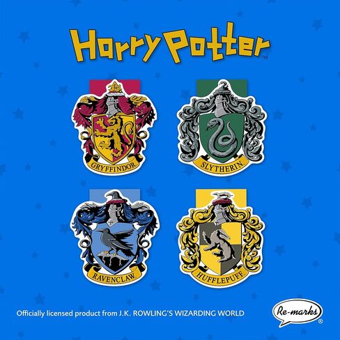 إعادة وضع علامات على "هاري بوتر" Hogwarts House Crests مشابك الصفحات المغناطيسية، مجموعتان من 4 مشابك للصفحات in Saudi Arabia